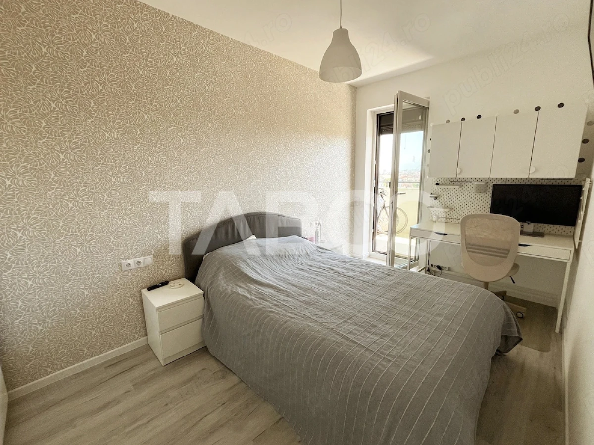 Apartament la prima inchiriere 2 camere balcon parcare si lift Sibiu - 8