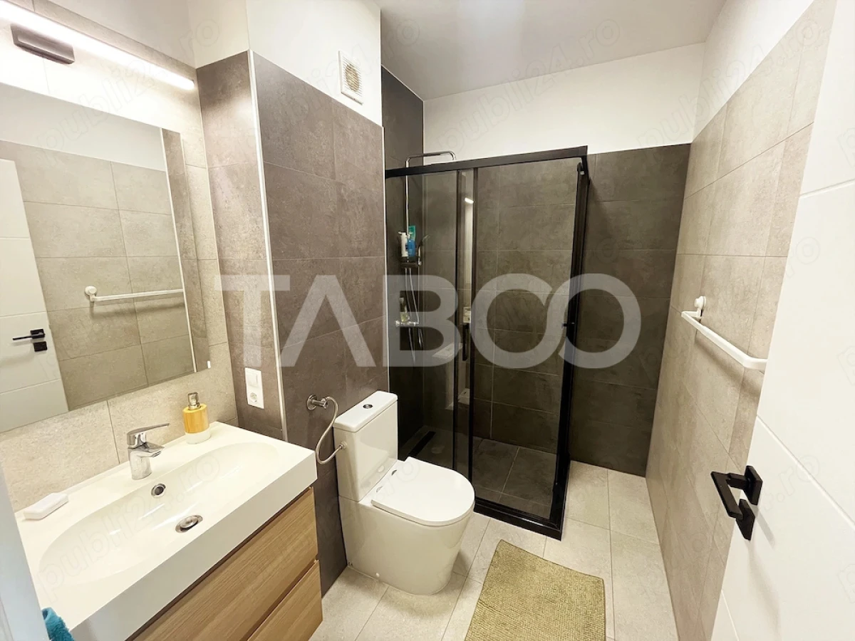 Apartament la prima inchiriere 2 camere balcon parcare si lift Sibiu - 4