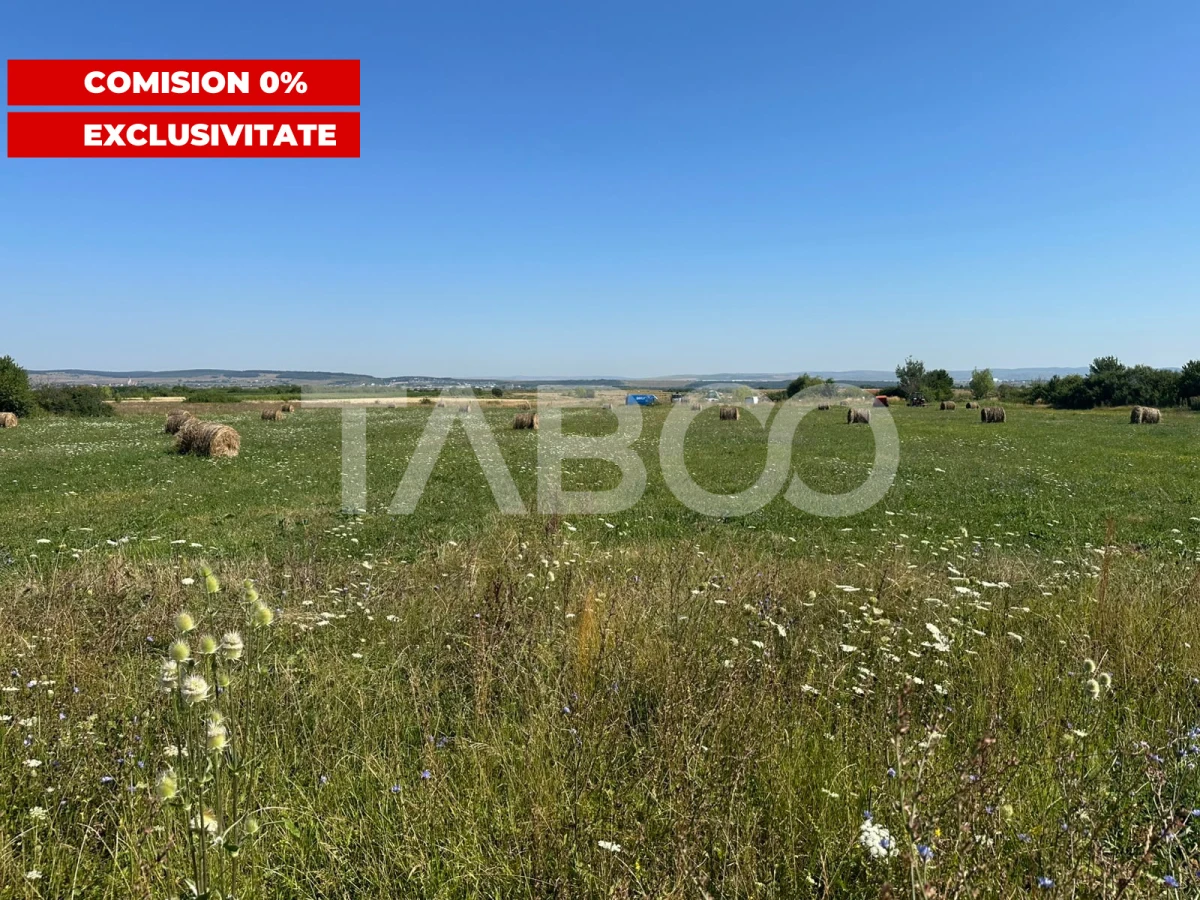 Teren intravilan cu utilitati in apropiere Comision 0% Poplaca Sibiu - 2