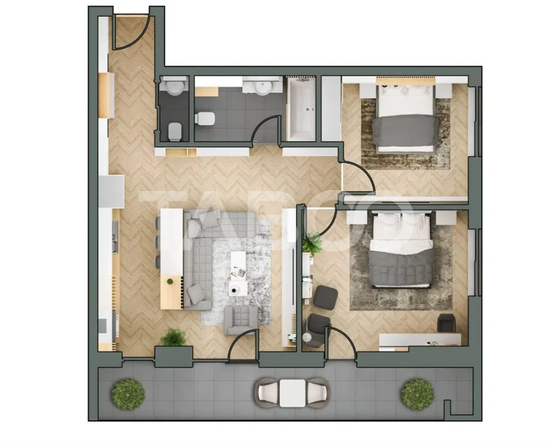 Apartament cu 3 camere de vanzare langa Iulius Mall cartier Gheorgheni - 2