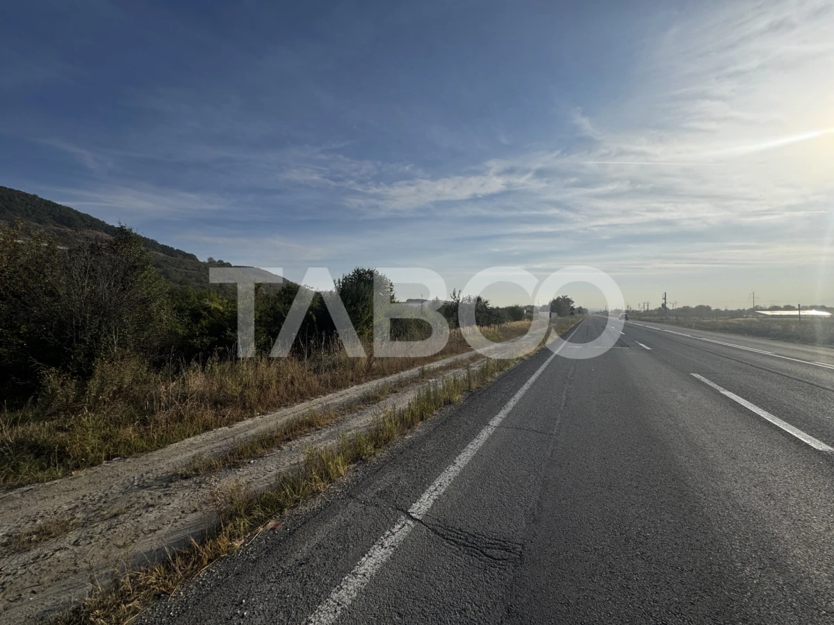 Teren extravilan 6700 mp intre DN si autostrada iesire Cristian Sibiu - 6