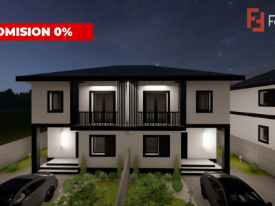 Comision 0% Duplex de vanzare, 4 camere, teren 466 mp - Mosnita Noua