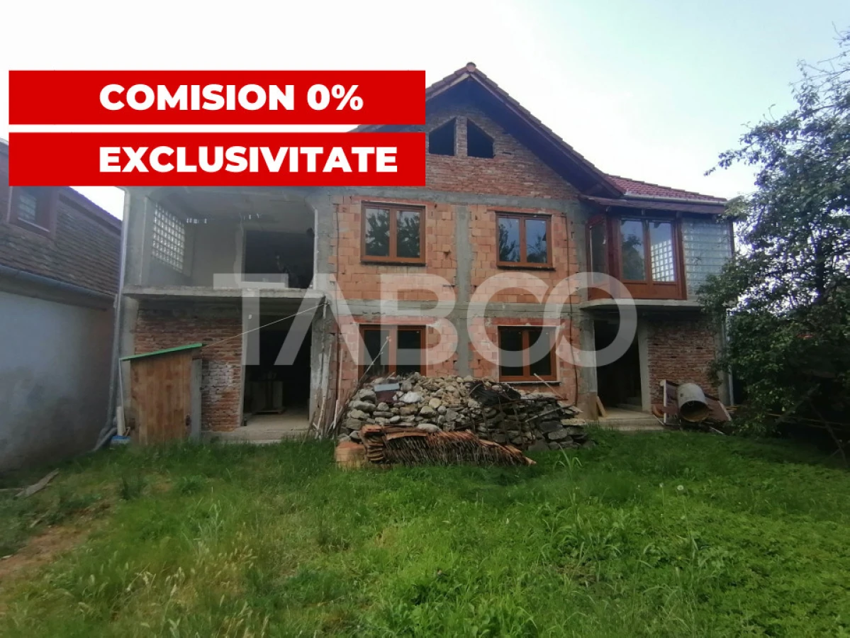 Comision 0% Casa tip duplex de vanzare 6 camere cu teren Saliste Sibiu - 1