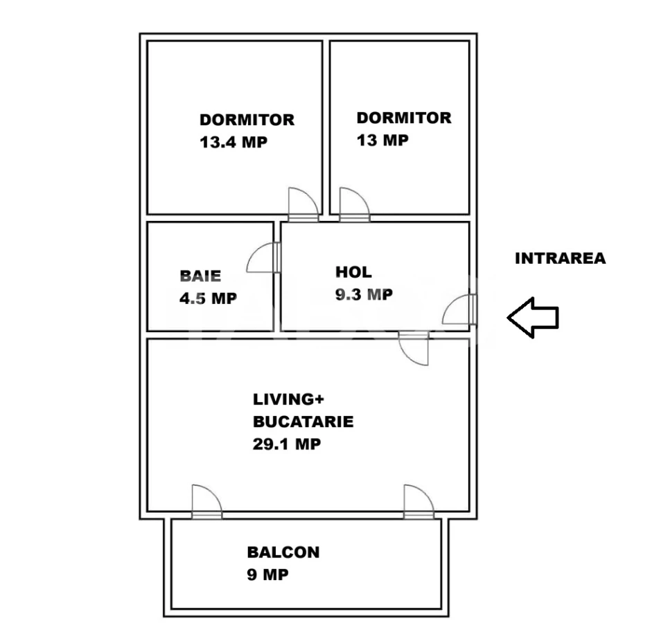 Apartament 3 camere de vanzare etaj 1 balcon 2 parcari Arhitectilor - 3