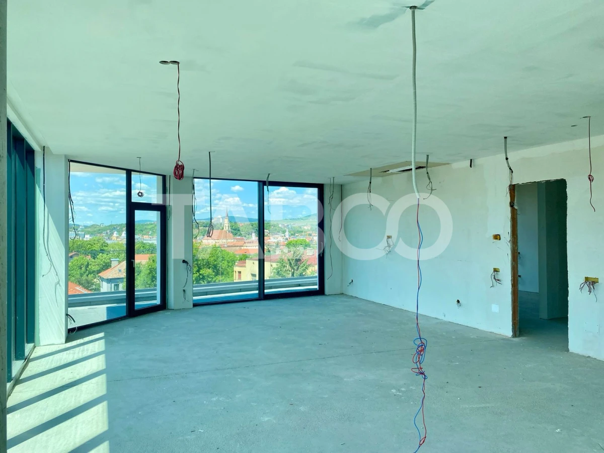 Penthouse zona Centrala semifinisat cu vedere panoramica de vanzare - 5