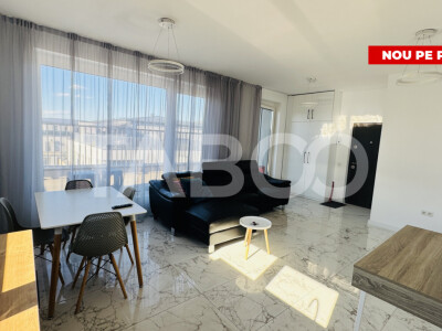 Penthouse cu terasa de 51mp de vanzare 3 camere 2 bai 1 parcare Sibiu
