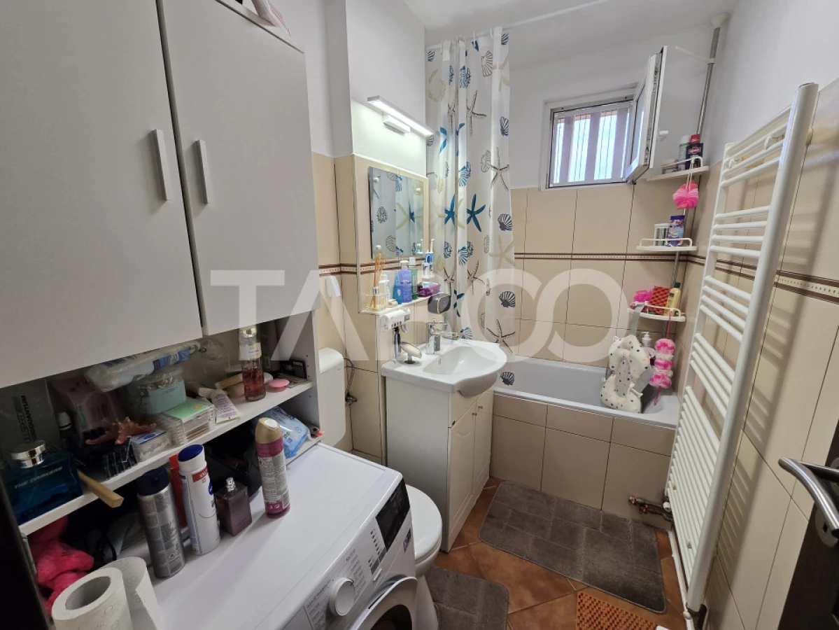 Apartament 2 camere de vanzare mobilat cu balcon in Terezian Sibiu - 6