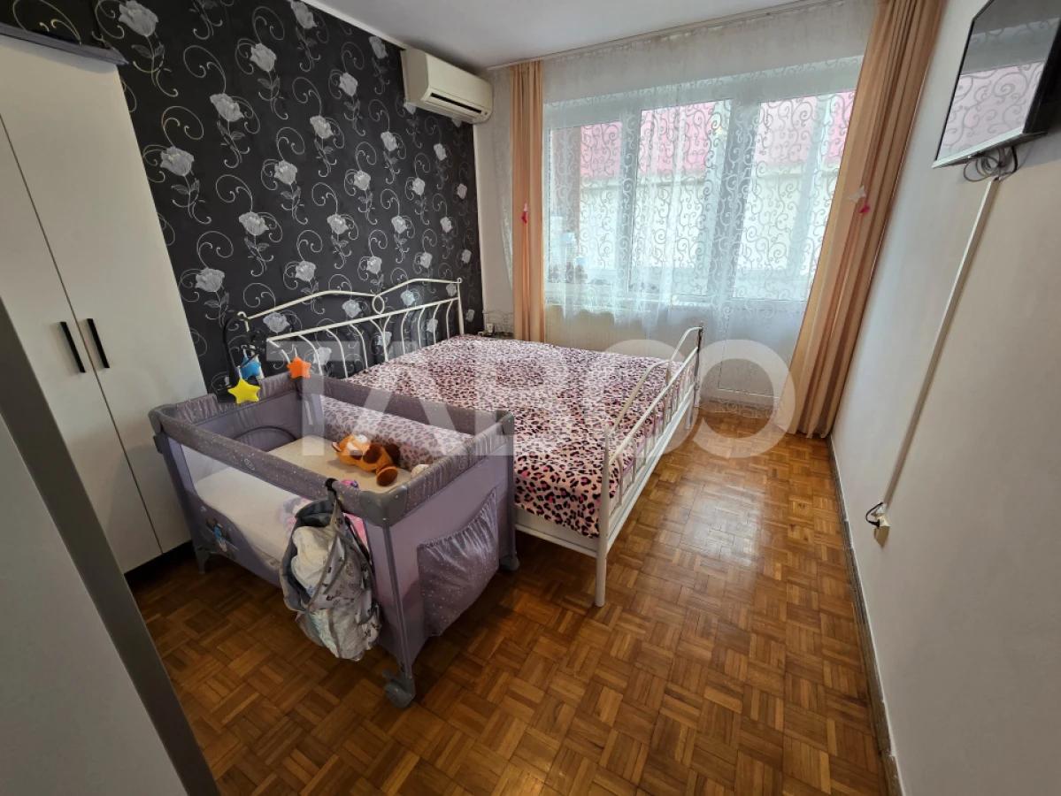 Apartament 2 camere de vanzare mobilat cu balcon in Terezian Sibiu - 3